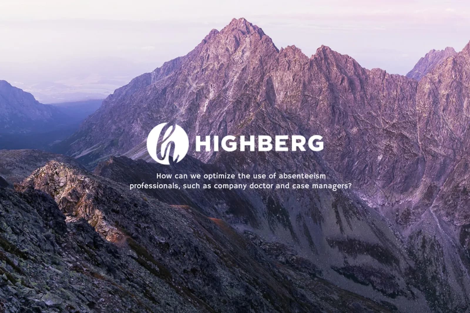 How can we optimize the use of absenteeism professionals, such as company doctor and case managers? placeholder